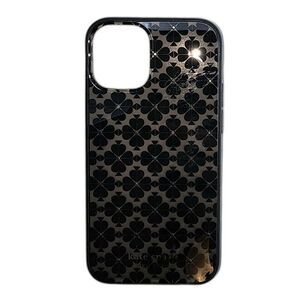 Kate Spade Incipio IPhone 12 Mini 5.4" Black Floral Sparkle Phone Case